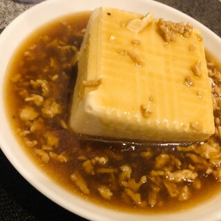 【夜食に！徹夜明けに！二日酔いに！】あんかけ豆腐